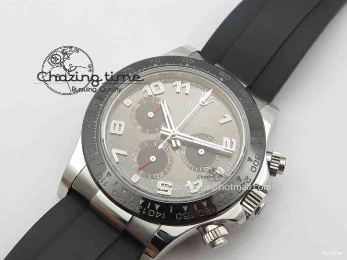 MiroTime 0129 RelaxedFit Daytona 116519LN 2016 Baselworld JH Best Edition Gray Dial On Rubber Strap A4130 (Free XS rubber strap) 3649